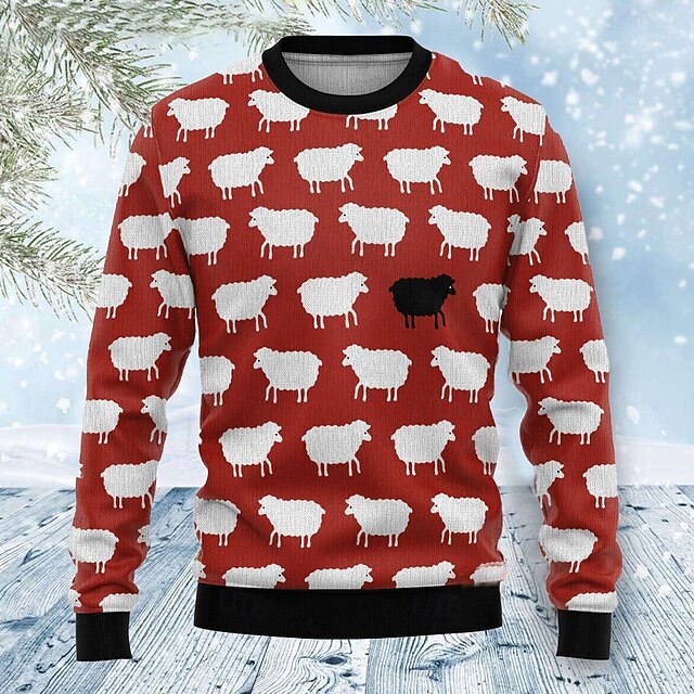 Ugly Christmas Sweater Men's Funny Sweaters Pullover Jumper Knitting
