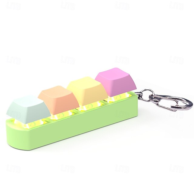  1pc LED Luz Teclado Clicker Brinquedo Anti-Stress - Brinquedos Novidade  Gag Brinquedos de Esmagar para Adultos com Estímulo Sensorial Design de Chaveiro Engraçado e Entretenimento Portátil Presente