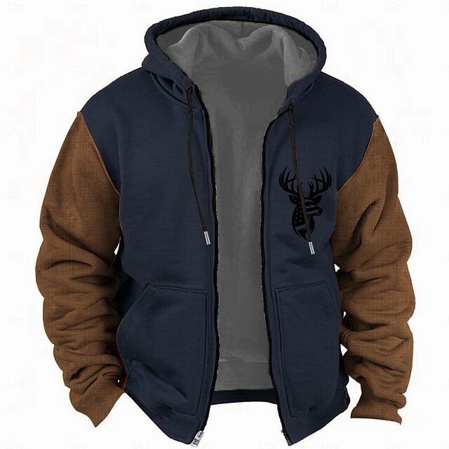  Per uomo Ogni Felpa con Cappuccio Felpe con cappuccio Felpa Moda Cool Manica Lunga Con Cappuccio Vacanza Palestra Blu Azzurro cielo Coulisse Autunno Inverno progettista