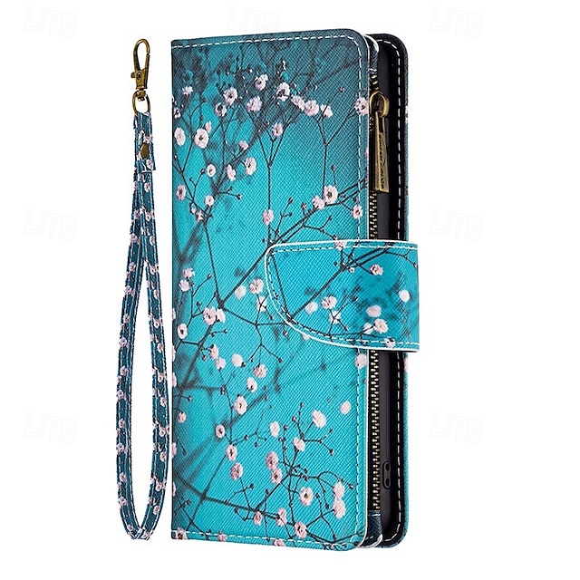  Phone Case For Samsung Galaxy S24 Ultra Plus S23 S22 S21 S20 Ultra Plus FE A55 A35 A25 A15 5G A54 A34 A14 A73 A53 A33 A23 A13 A72 A52 A42 A32 A22 A12 A02 S25 Plus Wallet Case with Stand Holder Zipper