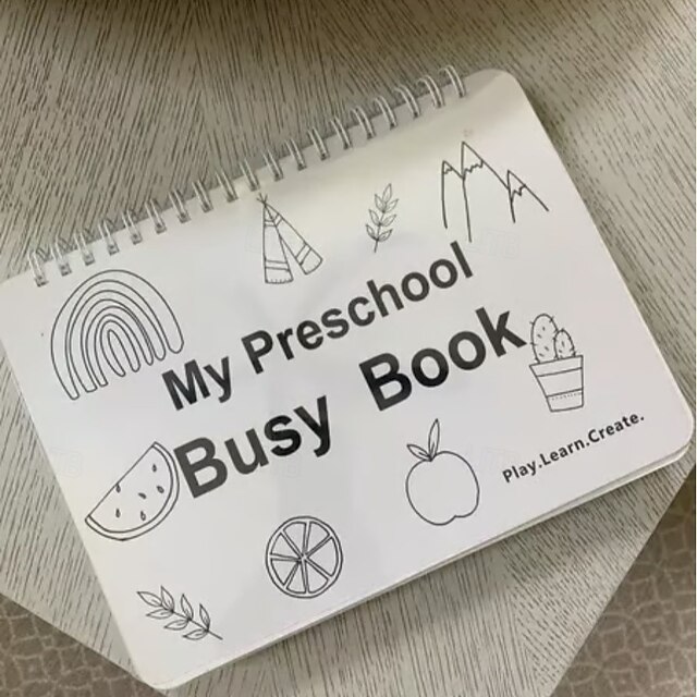 CRIVERY My Preschool Busy Book For Age 2 To 4, Preschool Learning Activities, Toddler Busy Book