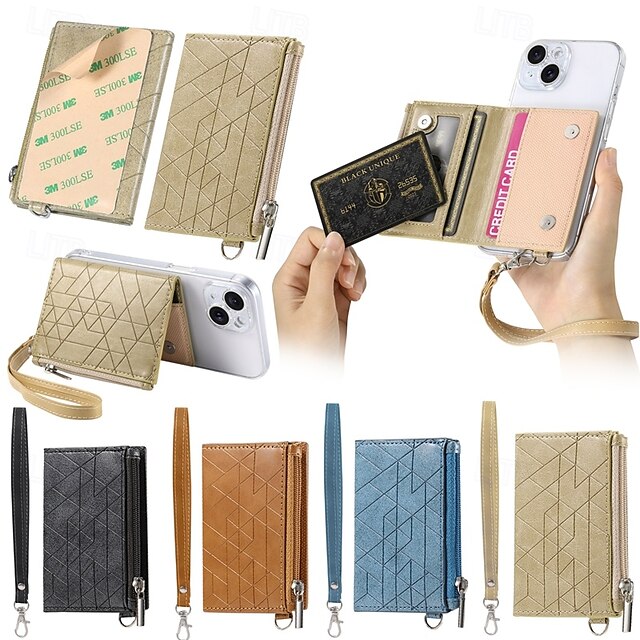  Cell Phone Card Holder Pocket With Magsafe For iPhone 16 15 14 13 12 Pro Max Ring Holder Magnetic Drop Protection