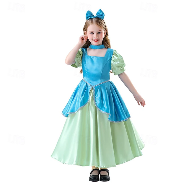 Princess Halloween Masquerade Carnival Costume Kid's Girls' Performance Halloween Easy Halloween Costumes Dress Up 7