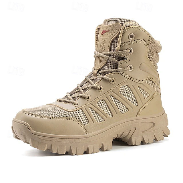 Men's Tactical Combat Boots with Rugged Non-Slip Soles – Durable and Breathable Military-Style Footwear for Hiking, Work, and Outdoor Activities 26