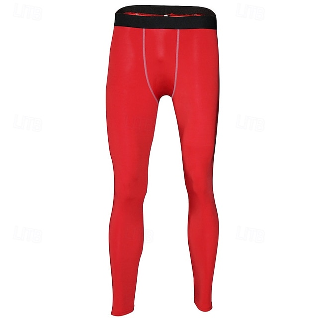  Men's Running Tights Leggings Compression Tights Leggings Patchwork Base Layer Outdoor Sports & Outdoor Athletic Fall Quick Dry Soft Compression Sweat wicking Power Flex Marathon Running Workout