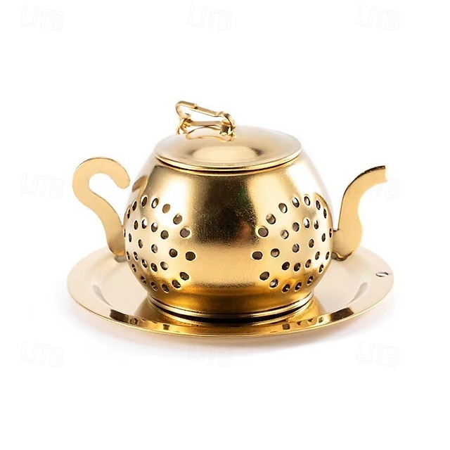  theepotvormige roestvrijstalen losse thee-infuserzeef - herbruikbare thee-infusers voor kruidenthee, theeservies en accessoires voor theeceremonies