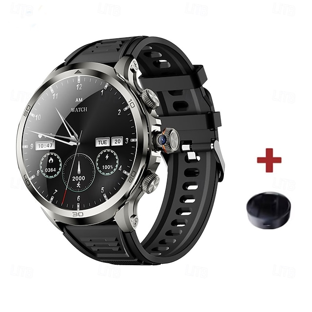  696 H19 Smart Watch 1.95 inch Smartwatch Fitness Running Watch Bluetooth Pedometer Call Reminder Sleep Tracker Compatible with Android iOS Men GPS Hands-Free Calls with Camera IP 67 52mm Watch Case