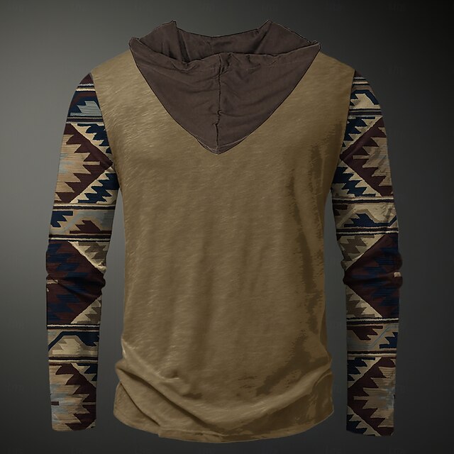 Cowboy Men's Fashion 3D Print Hoodie Vacation Going out Streetwear