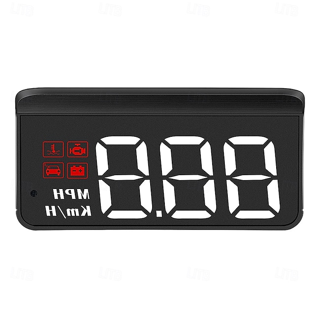  auton hud head up näyttö auton kannettava nopeusmittari auton yleishud obd-kaapelilla nopeusmittari moottorin rpm varoitus kilometrimittaus kaikki yhdessä
