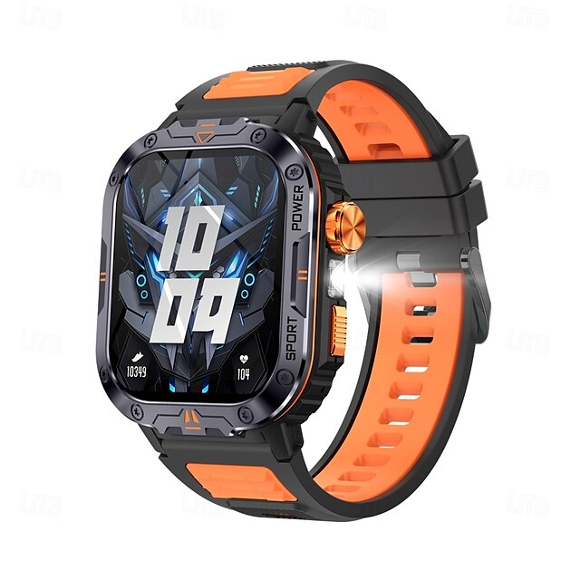  696 NX20 Smart Watch 2 inch Smart Band Fitness Bracelet Bluetooth Pedometer Call Reminder Sleep Tracker Compatible with Android iOS Men Hands-Free Calls Message Reminder IPX-0 45mm Watch Case
