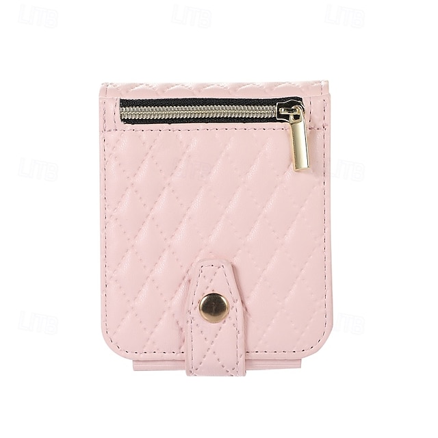  puhelin Etui Käyttötarkoitus Z Flip 6 Z Flip 5 Z Flip 4 Z Flip 3 Läppäkotelo Tuella Vetoketju rannehihnalla Retro TPU PU-nahka