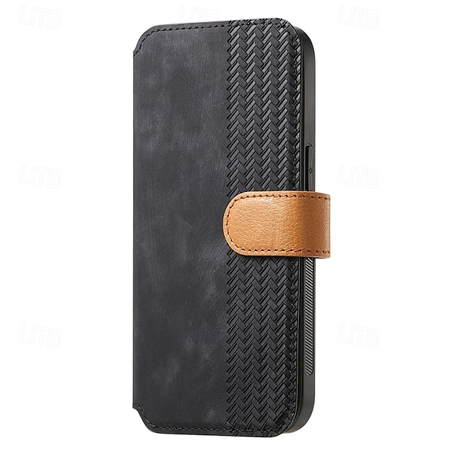  Phone Case For iPhone 16 15 14 Pro Max Plus iPhone 13 12 11 Pro Max Mini Back Cover with Stand Holder Card Slot Shockproof Retro TPU PU Leather
