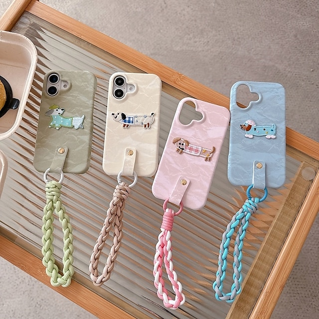 telefono Custodia Per iPhone 16 Pro Max Plus iPhone16 iPhone 16 Pro iPhone 15 Pro Max Plus iPhone 15 iPhone 14 Pro Max iPhone 13 12 11 Pro Max Per retro con cinturino da polso Resistente agli urti