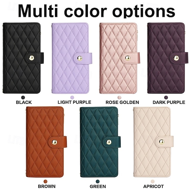  telefon Carcasă Pro iPhone 16 Pro Max Plus iPhone 15 Pro Max Plus iPhone 14 13 12 11 Pro Max Plus Mini iPhone 14 Pro Max iPhone 13 12 11 Pro Max Zadní kryt se stojánkem Zip s Lanyardem Retro TPU PU