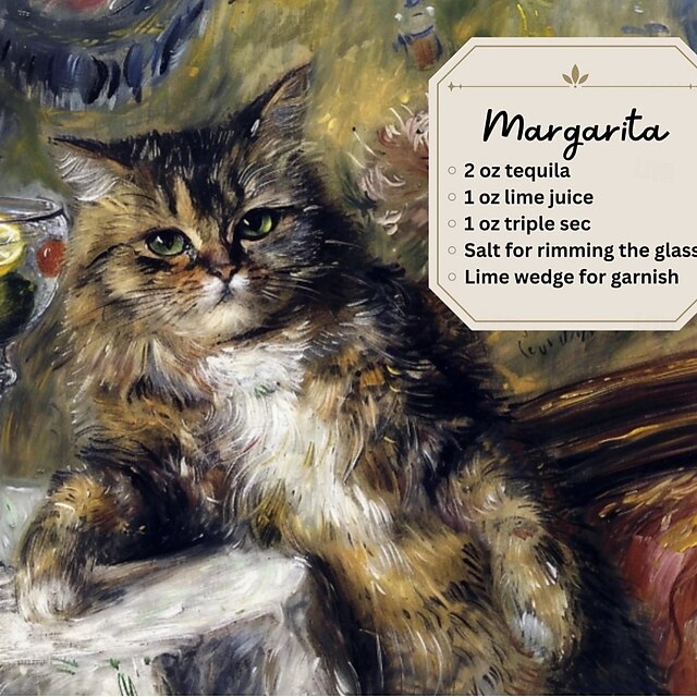 2025 Cat Cocktails Calendar2025 Cute Cat Wall Calendar Monthly Planner