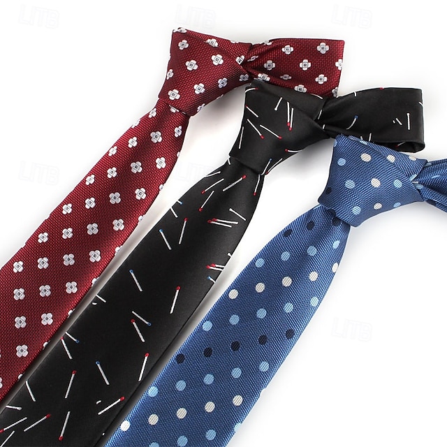  Men's Neckties Sexy Patterned Wedding Party Daily Wear
