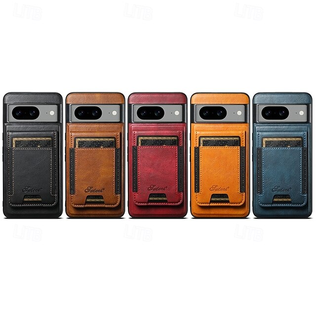  téléphone Coque Pour Pixel 9 Pro Pixel 9 Pro XL Pixel 8 Pro Pixel 8 Pixel 9 Pixel 7 Pixel 7 Pro Pixel 6 Pixel 6 Pro Coque Arriere Avec Support Détachable Magnétique Rétro TPU PC faux cuir