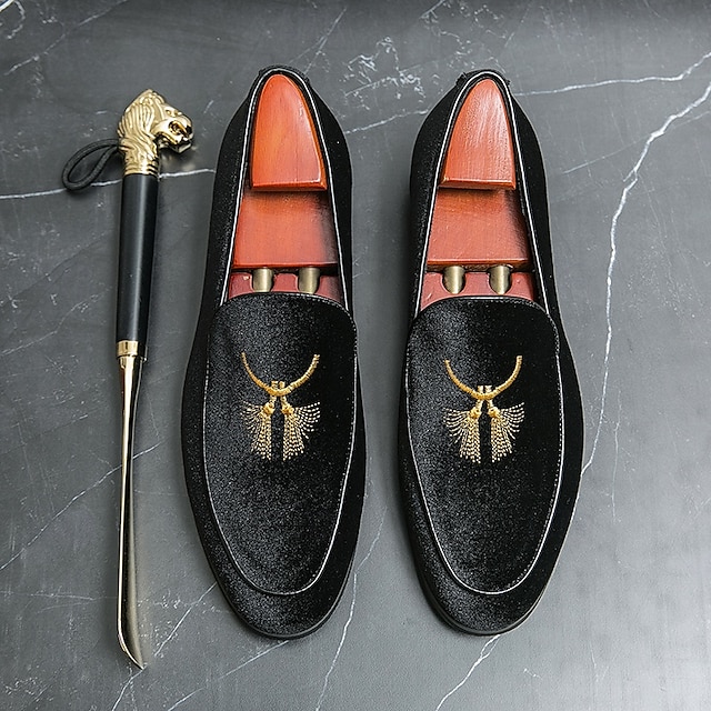  ανδρικά πράσινα βελούδινα loafers με χρυσοκέντημα – πολυτελή slip-on παπούτσια για επίσημες εκδηλώσεις και γάμους