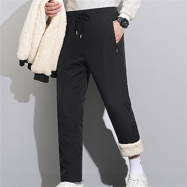  Hombre Pantalones deportivos Pantalones de Deporte Pantalones Bolsillo Correa Cintura elástica Plano Comodidad Transpirable Longitud total Deporte Diario Moda Casual Negro Gris Microelástico