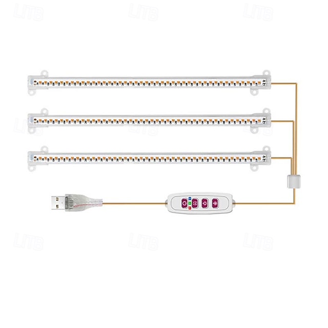  5 modes indendørs led vækstlys usb timer phyto lampe planter dæmpbar led lampe phytolamps hydroponics voksende lamper