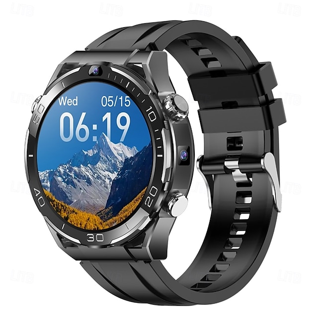  696 JT7 Relógio inteligente 1.508 polegada Relógio inteligente Bluetooth Podômetro Aviso de Chamada Monitor de Sono Compatível com Android iOS Masculino satélite Chamadas com Mão Livre Câmera IP 67