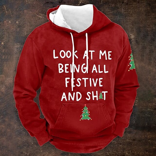 Word / Phrase Men's Daily 3D Print Hoodie Sports Outdoor Vacation