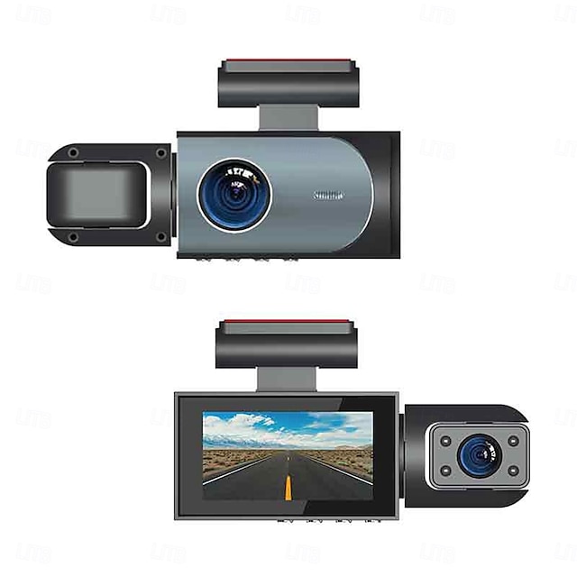  K3 1080p Nouveau design / HD / Surveillance à 360 ° DVR de voiture 150 Degrés Grand angle 2 pouce IPS Dash Cam avec Wi-Fi / Vision nocturne / Enregistrement en Boucle 4 LED infrarouge Enregistreur de