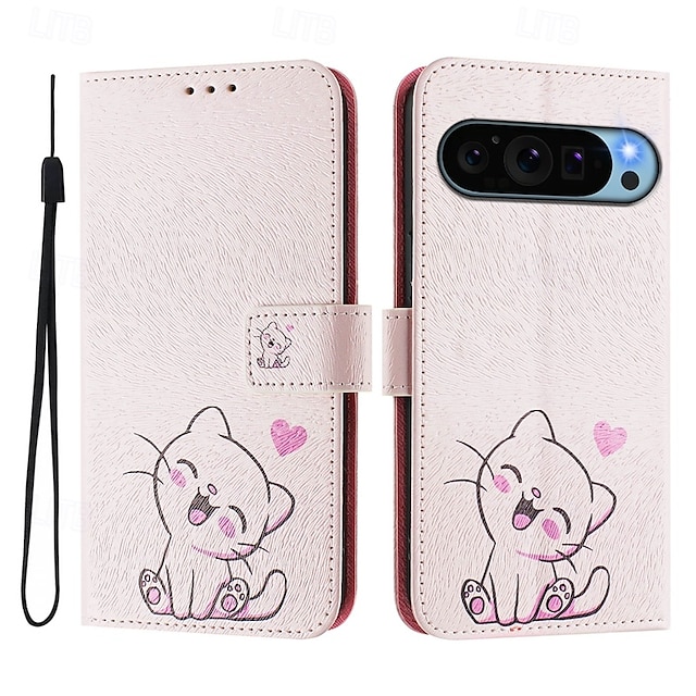  teléfono Funda Para Google Píxel 9 Pro Pixel 9 Pro XL Pixel 8 Pro Pixel 8 Píxel 9 Pixel 7 Pixel 7 Pro Pixel 6 Pixel 6 Pro Tarjetas billetera con Soporte Magnética Protector de cuerpo completo Retro