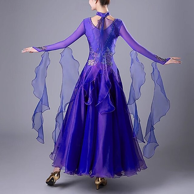 Ballroom Competition Dresses Women National Standard Waltz Dancing