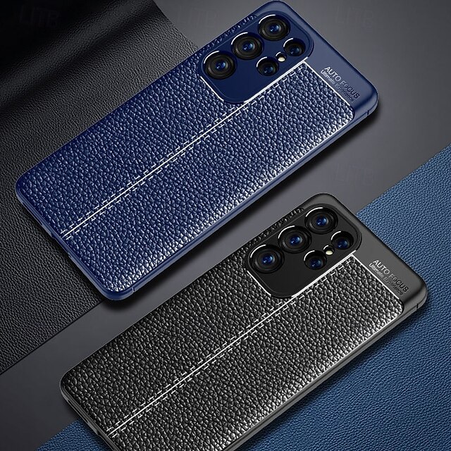  телефон Кейс для Назначение S24 Ultra S24 Plus S24 S24 ФЭ S23 S23 Ultra S23 Plus S22 S22 Plus S21 FE Кейс на заднюю панель Защита от удара Ретро ТПУ Кожа PU