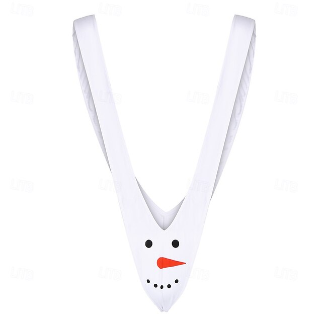 Snowman Thong Underwear Christmas Gift Mankini Men's Christmas New Year