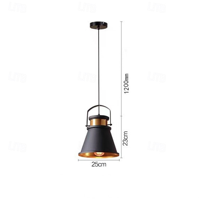  Retro Industrial Style Lamp Metal Wrought Iron Lampshade Suitable for Bar Single Head Pot Lid Chandelier Ceiling Recessed Ceiling Lamp 85-265V