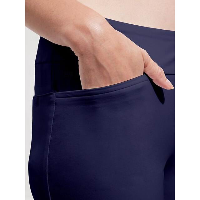 Women's Golf Pants Navy Black Pants / Trousers Ladies Golf Attire