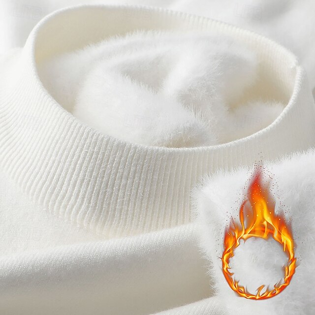 Men's Pullover Sweater Jumper Knit Sweater Ribbed Knit Regular Knitted