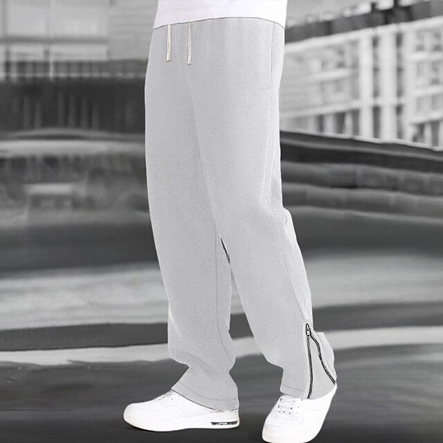 Men's Sweatpants Joggers Trousers Straight Leg Sweatpants Flared