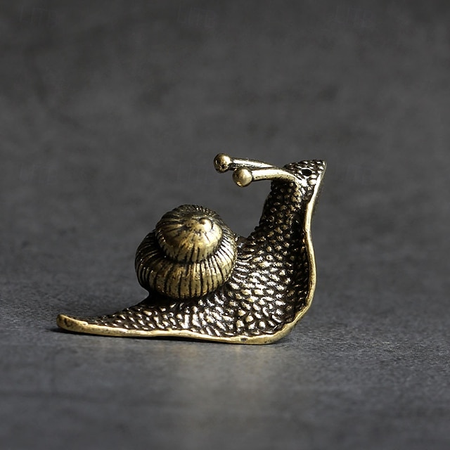  messing slak dierenbeeldjes, retro puur koperen mini slak beeldje ornamenten bureau antieke messing thee huisdier collectie huisdecoraties voor woonkamer
