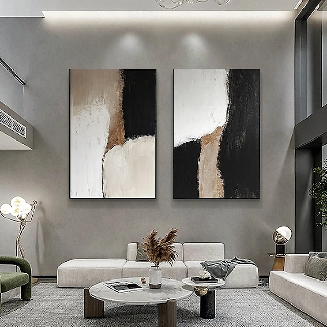  Wabi sabi painting handmade Wall Art Set of 2 Beige Abstract Painting on Canvas hand painted A Pair Beige Texture oil paintings Wall Art Neutral Abstract Wall Art Boho Wal Decor painting