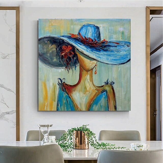 Handmade Woman portrait canvas painting handmade African Women oil