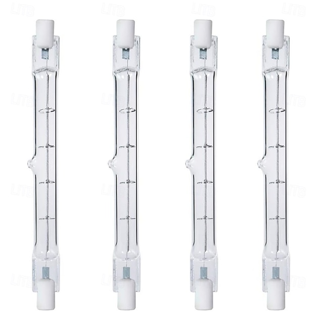  Ampoules R7S 118 mm T3 300 W à double culot à intensité variable de type J, lot de 4 pour le travail et la sécurité &éclairage paysager 220-240v