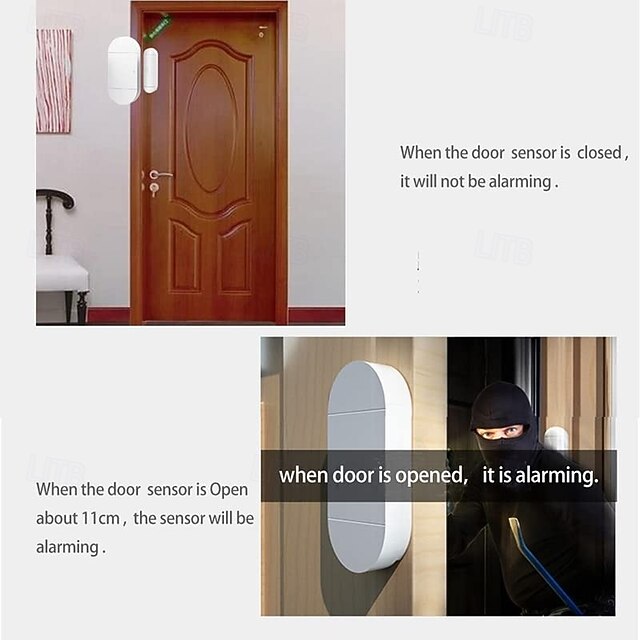 Door and Window Alarm Wireless Door and Window Detectors with Remote
