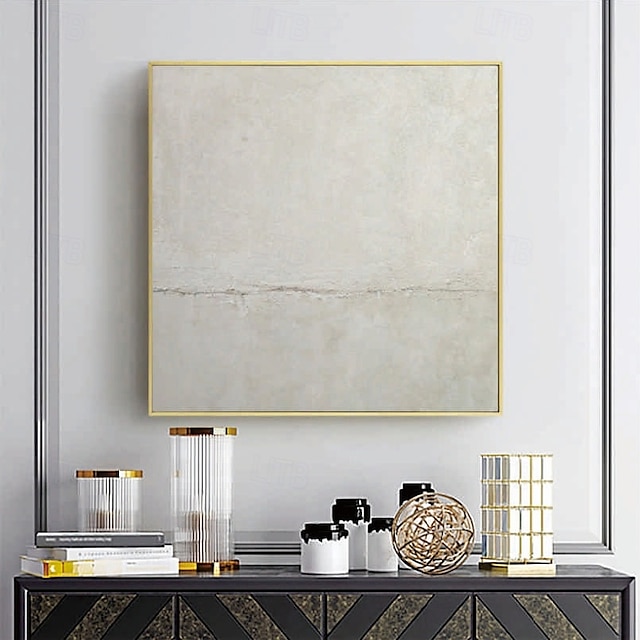  3D-Ölgemälde in Weiß, handgemalt, dickes strukturiertes Ölgemälde, handgemaltes beige-weißes Gemälde auf Leinwand, abstraktes 3D-Ölgemälde in Weiß mit Struktur, Wandkunst, Gemälde für Wohnzimmer,