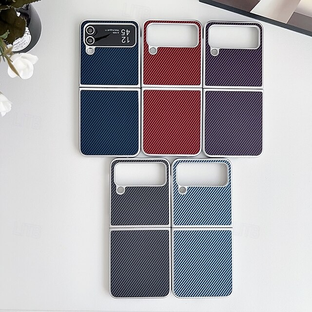  Samsung Galaxy Z Flip 6 Z Flip 5 Z Flip 4 Z Flip 3 用の電話ケース バックカバー ショックプルーフ レトロ TPU PUレザー