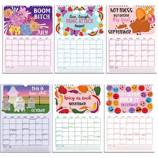 2025 Wall Calendar Here We Go Again Rainbow Skylight