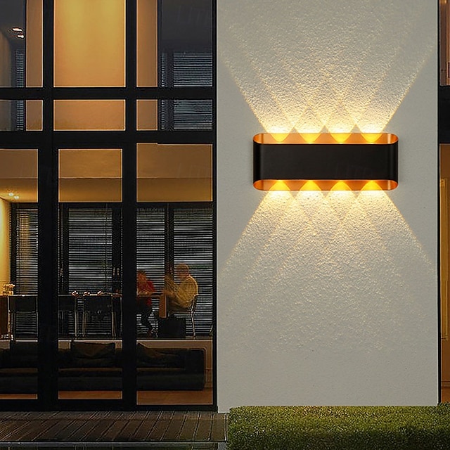  op og ned moderne led væglampe 2/4 forlygte indendørs belysning udendørs belysning væglamper til galleri lys 110-240v 5w