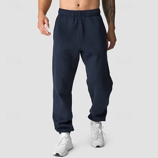 Men's Fleece Pants Sweatpants Joggers Trousers Casual Pants Pocket