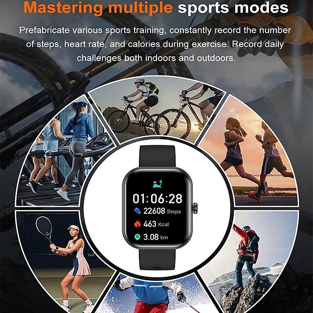 iMosi ZW65 Smart Watch 2.01 inch Smartwatch Fitness Running Watch