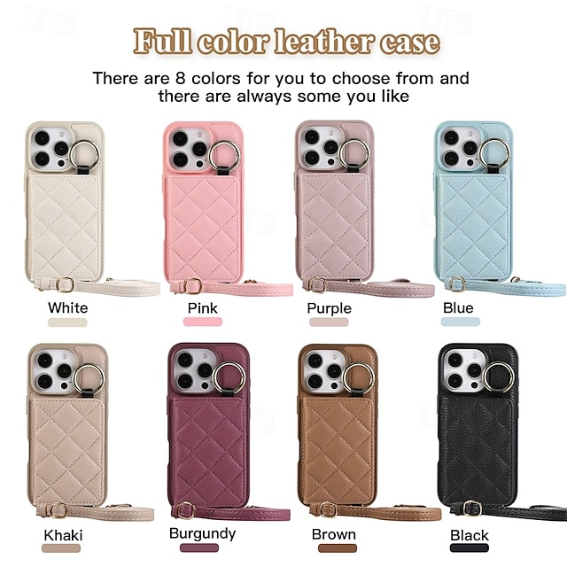  هاتف غطاء من أجل ايفون 16 برو ماكس بلس آيفون 15 برو ماكس بلس iPhone 14 13 12 11 Pro Max Plus iPhone 14 Pro Max iPhone 13 12 11 Pro Max غطاء خلفي مع حامل مع الحبل فتحة لبطاقة مكتب  /  الأعمال TPU