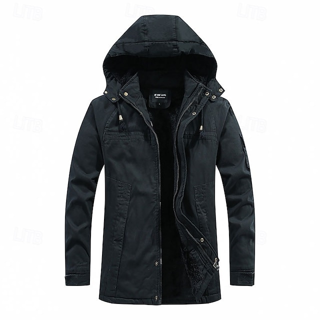  Per uomo Giacca in Pile Esterno Fodera in Pile Antivento Abbigliamento da trekking Abbigliamento da trekking Inverno Autunno Giacca a Vento Tinta unica Nero Verde militare Cachi