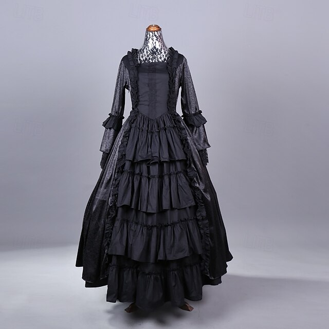 Rococo Victorian Ball Gown Party Costume Masquerade Prom Dress Fancy Dress Women's Masquerade Carnival Party Halloween Adults' Dress4
