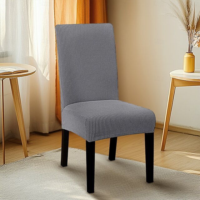 Water Repellent Dining Chair Cover Stretch Chair Seat Slipcover Spandex with Elastic Bottom Protector for Dining Room Wedding Ceremony Durable Washable 11